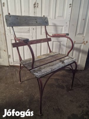 antik kerti szék thonett jellegű karos kerti szék polgári 