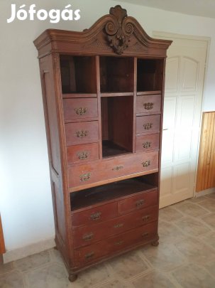 antik öreg régi fiókos szekrény komód