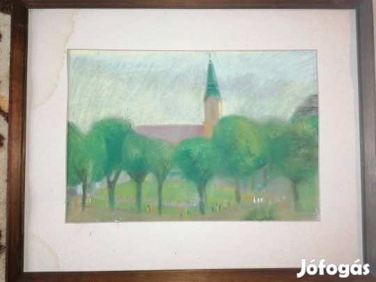 antik tempera festmény