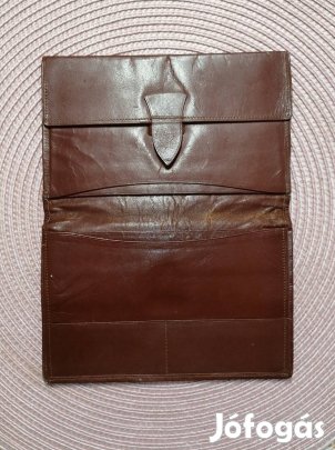 antik valódi bőr pénztárca