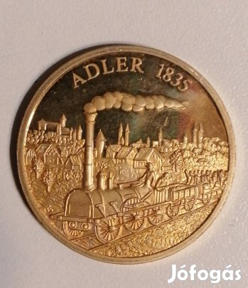 aranyozott Adler érme