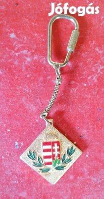 aranyozott magyar címeres kulcstartó