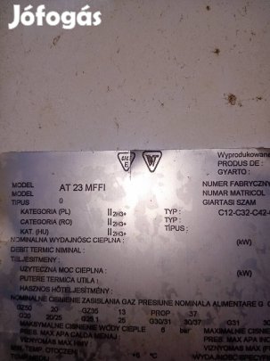 at 23 mffi. ariston turbós gázkazán hőcserélő ventilátor egőfej eladó!