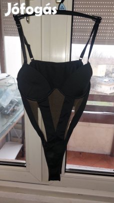 átlátszó csíkos body