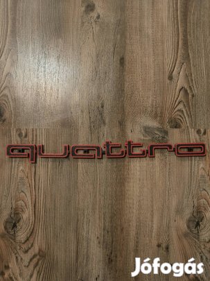 audi quattro lökhárító felirat