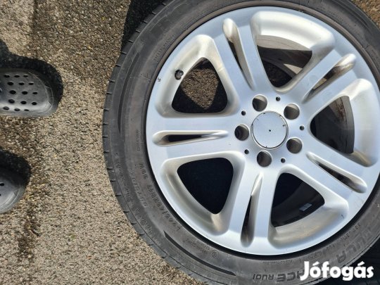 autogumi 4 db nyári gumi kb. 10000 km -t futott könnyűfémfelnivel