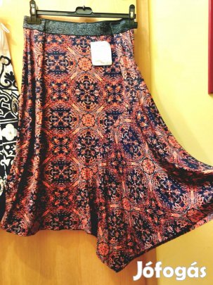 azték mintás szoknya egyenlotlen alju szoknxs