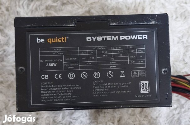 be quiet! 350w tápegység