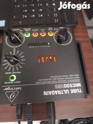 behringer külső interface hangkártya előfokcsöves 