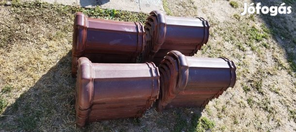 békéscsabai hófogós barna mázas cserép eladó 