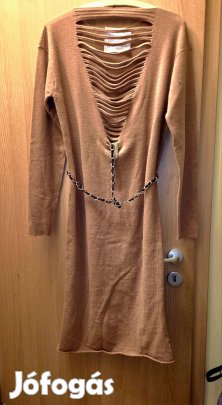 bezs hosszú kötött ruha 42 -44es