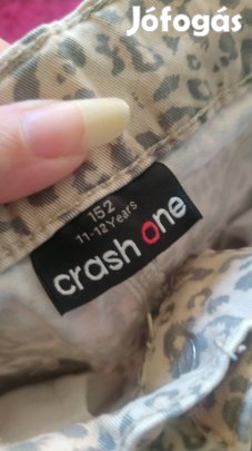 bézs szürke leopárd mintás kislány farmernadrág 