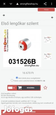 bmw E91 első legőkar szilent (strongflex)