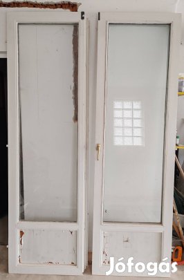 bontott fa dupla erkélyajtó
