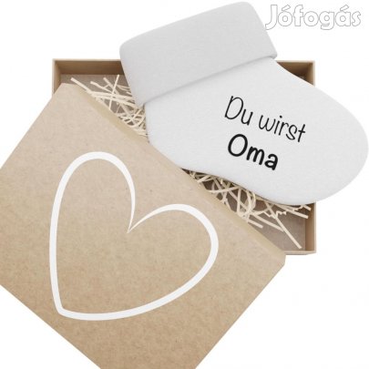 bunnyboo Terhességet bejelentő babazokni díszdobozban. OUTLET termék