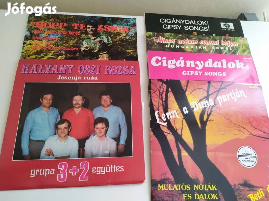 cigány és magyar nóták bakelit lemezeken