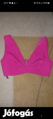 ciklámen cipzáros felső 