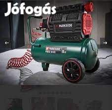 csendes kompresszor PSKO 2410 A1, 2 hengeres olajmentes motorral