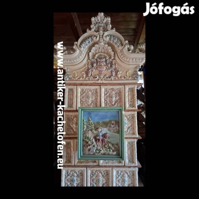 cserépkályha eladó, színes