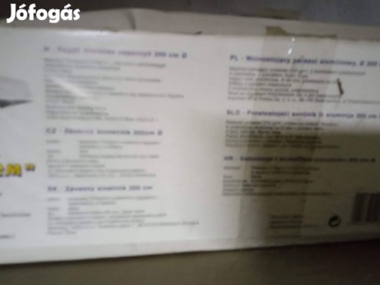 csévélős bontatlan napernyő xl