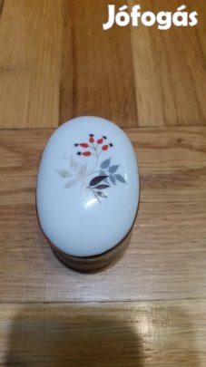 csipkebogyó mintás porcelán dísztárgy