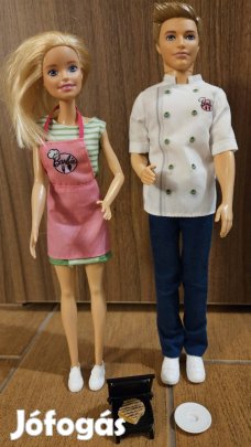 cukrász Barbie és Ken
