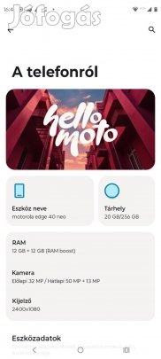 eladó Motorola edge Neo 40