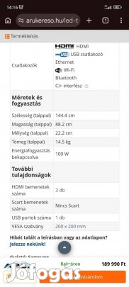 eladó Samsung tv képek között leirás kisebb tvt beszámitok
