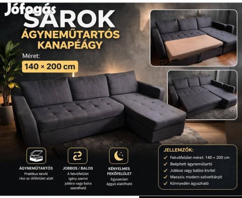 eladó Sarok kanapé 140x200 
