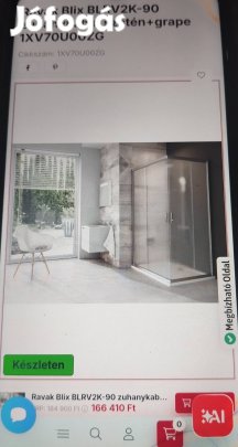 eladó bontatlan zuhanykabin.