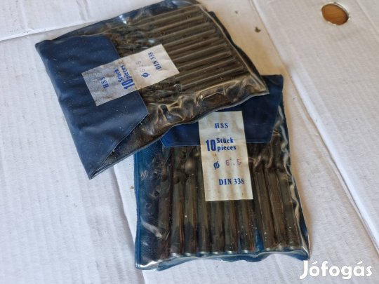 eladó csigafúrók 6,5 mm 10 db/csomag HSS 