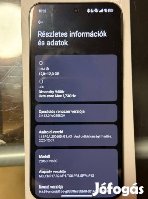 eladó egy xiaomi 15t pro telefon 512gb tárhely 12 ram