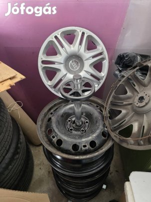 eladó et 43 5x100 15x6 lemezfelni+ dísztárcsa