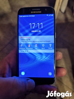 eladó használt Galaxy S7 repedt kilelzövel , felszíni 