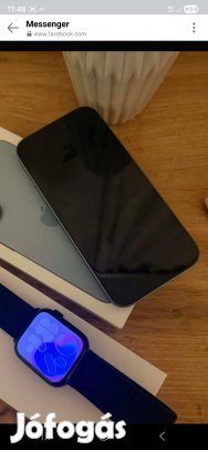 eladó iphone 16 128 GB független + apple watch 7 series óra