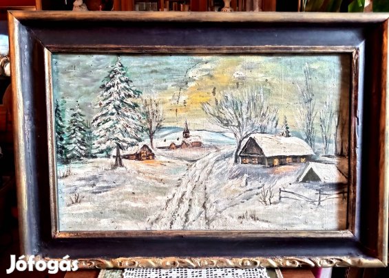 eladó régi orosz olajfestmény
