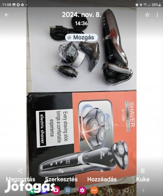 elektromos telefon toltovel toltheto borotva