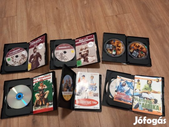 eredeti német linitált kiadásu bud spencer gyüjtői dvd készlet 