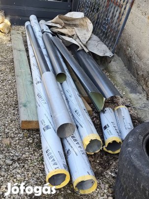 eresz cső ,lemez festve foliazva 