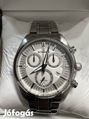 eterna kontiki quartz chronograph, fém szíjjal