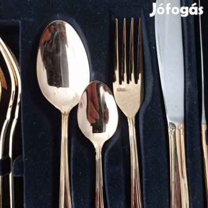 étkészlet 24 db os aranyozott