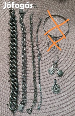 ezüst ékszer csomag