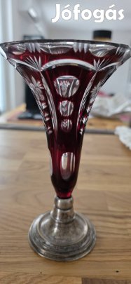 ezüst talpú kristály kehely