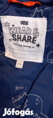 f&f átmeneti kabát 3-4 éveseknek újszerű állapotú 