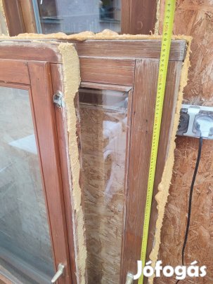 fa ablak bontott 148x148 thermo üveges 