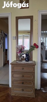 fa keretes falitükör - klasszikus stílus