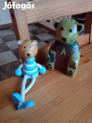 fa maci, mackó, medve, 2 db, együtt