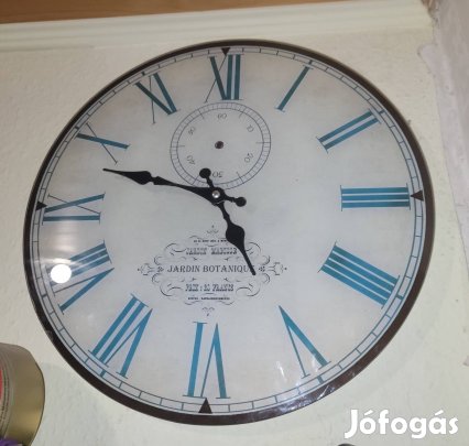 fali óra kb 35cm átmérő római szám számos falióra