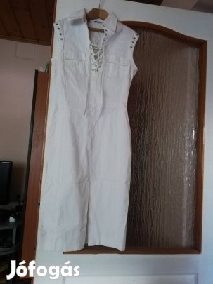 fehér, M_es, egyedi tervezésű női nyári ruha