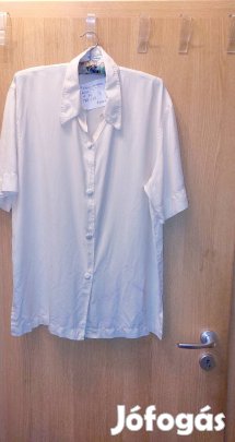 feher selyem blúz  L es